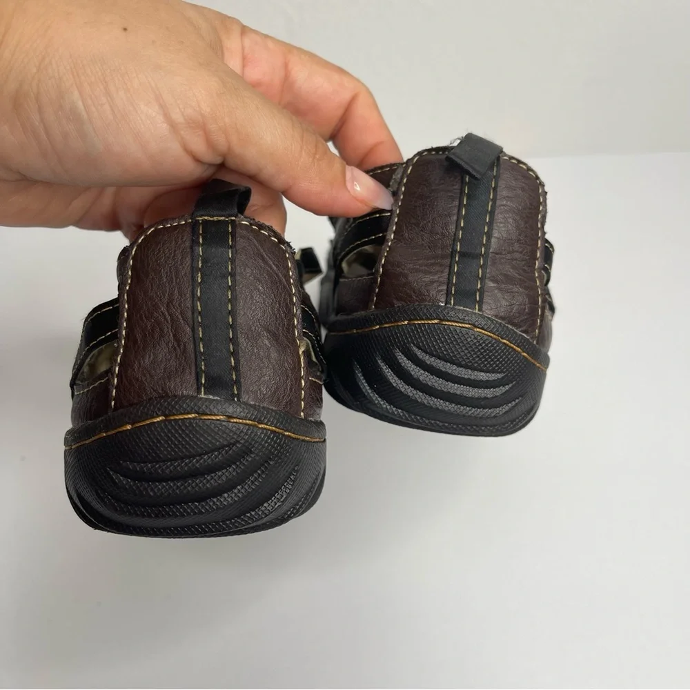 JBU by Jambu Brown Vegan Leather Mary Jane Walking Shoes Size 7 Fishermancore